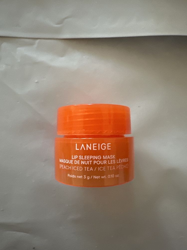 Laneige lip sleeping mask peached iced tea nowosc mini maseczka 3 g