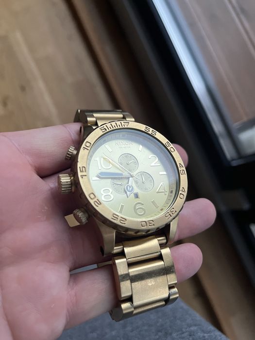 zloty zegarek nixon 51-30 chrono (diesel,seiko,tissot,casio)