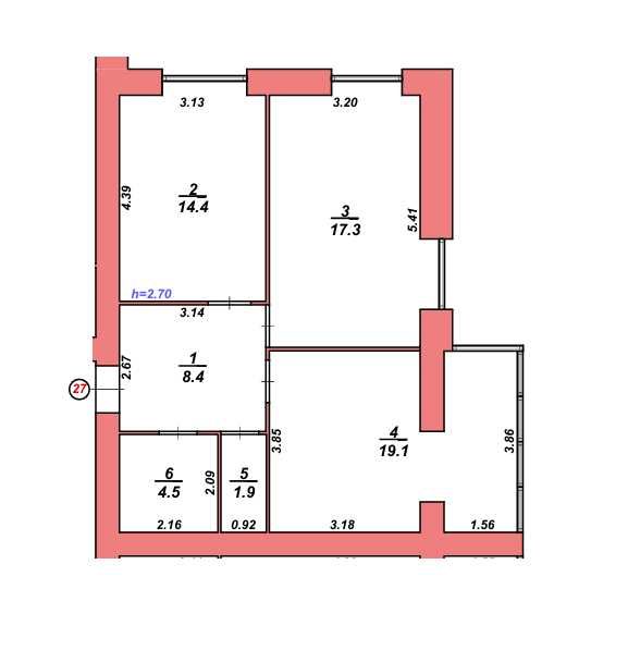 2-кімнатна квартира в зданому будинку!