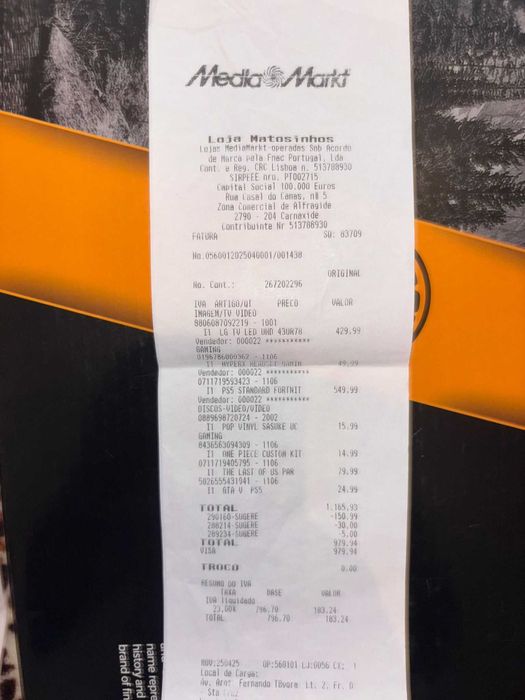 TV LG 43" nova com seguro 3 anos