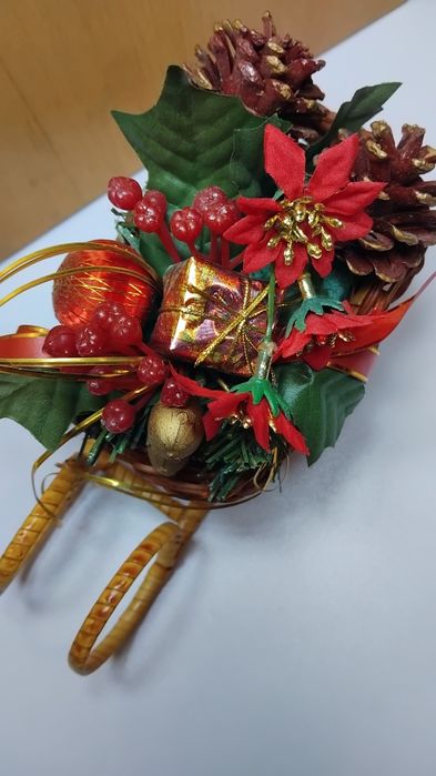 Рождественские новогодние сани