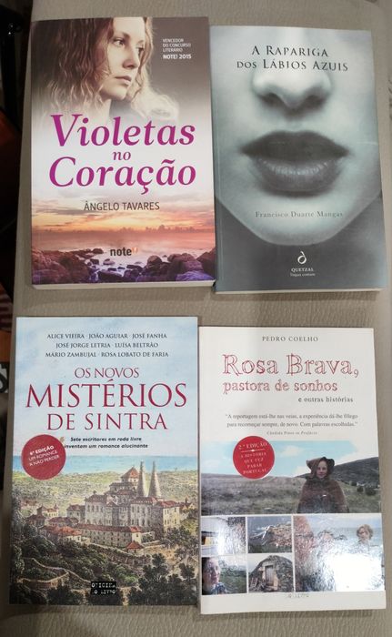 Livros pack 4 - Reportagem, Mistério, Romance