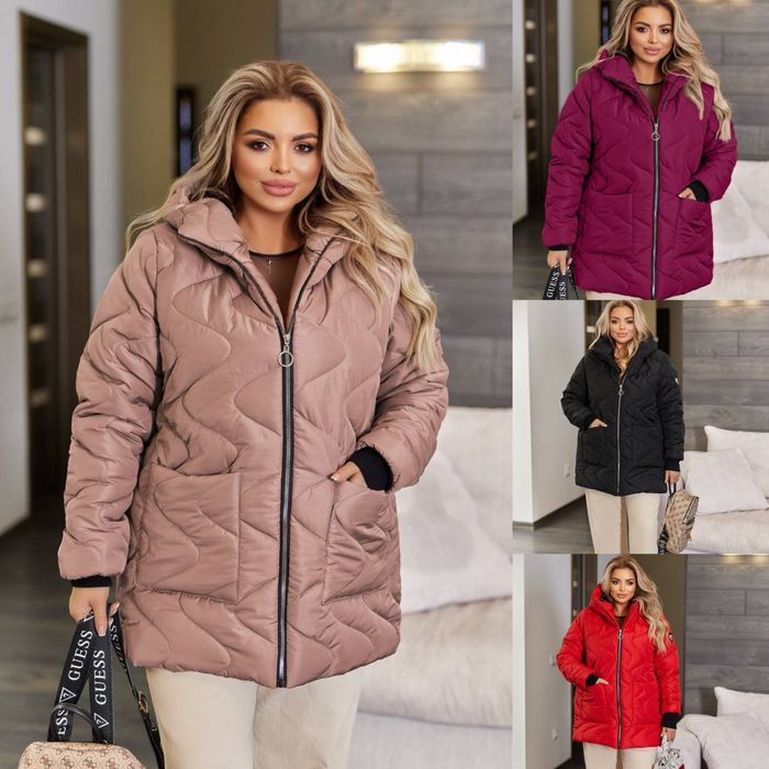 Жіноча тепла куртка 48-50 52-54 56-58 60-62