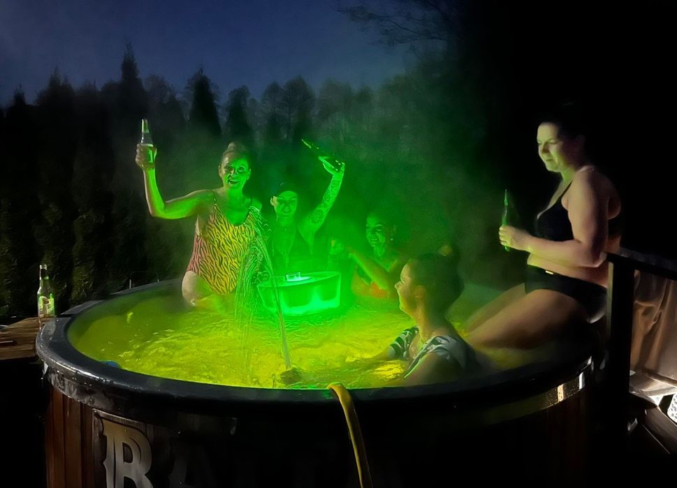 Największa MOBILNA Balia Bania z Jacuzi SPA do WYNAJĘCIA 8-10 osób