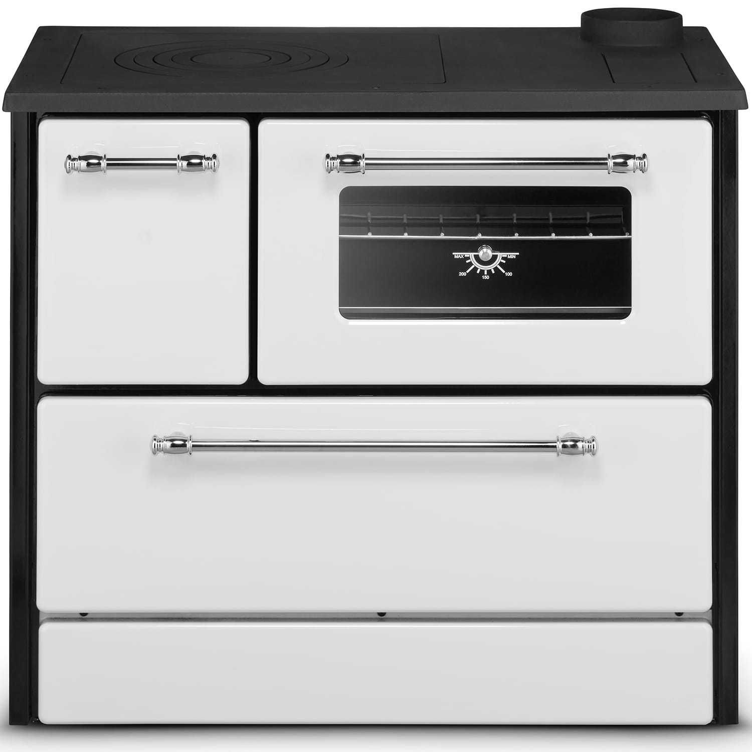 ŻELIWNA KUCHENKA Węglowa OMEGA 701 Emaliowana Westfalka 12kW do 120 m2