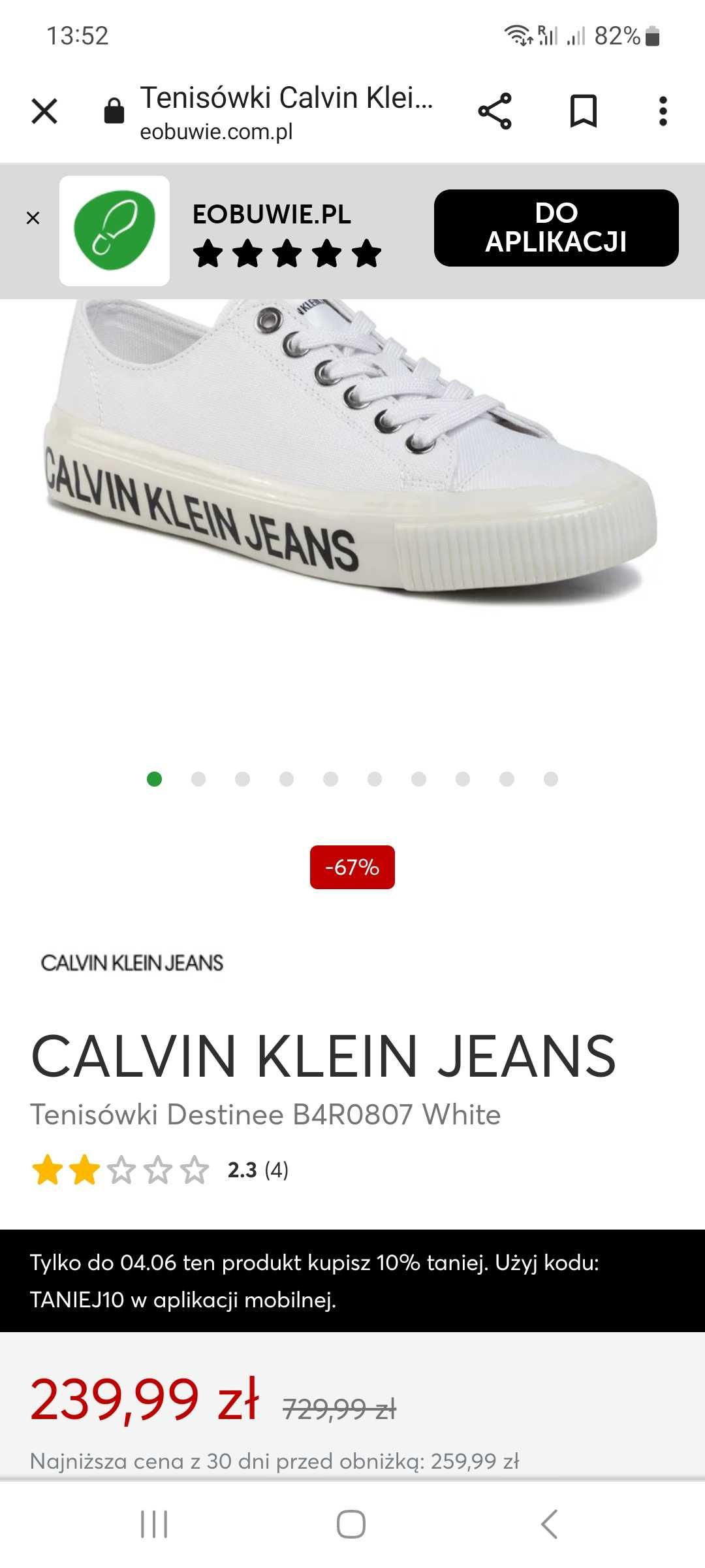 Trampki Calvin Klein  39