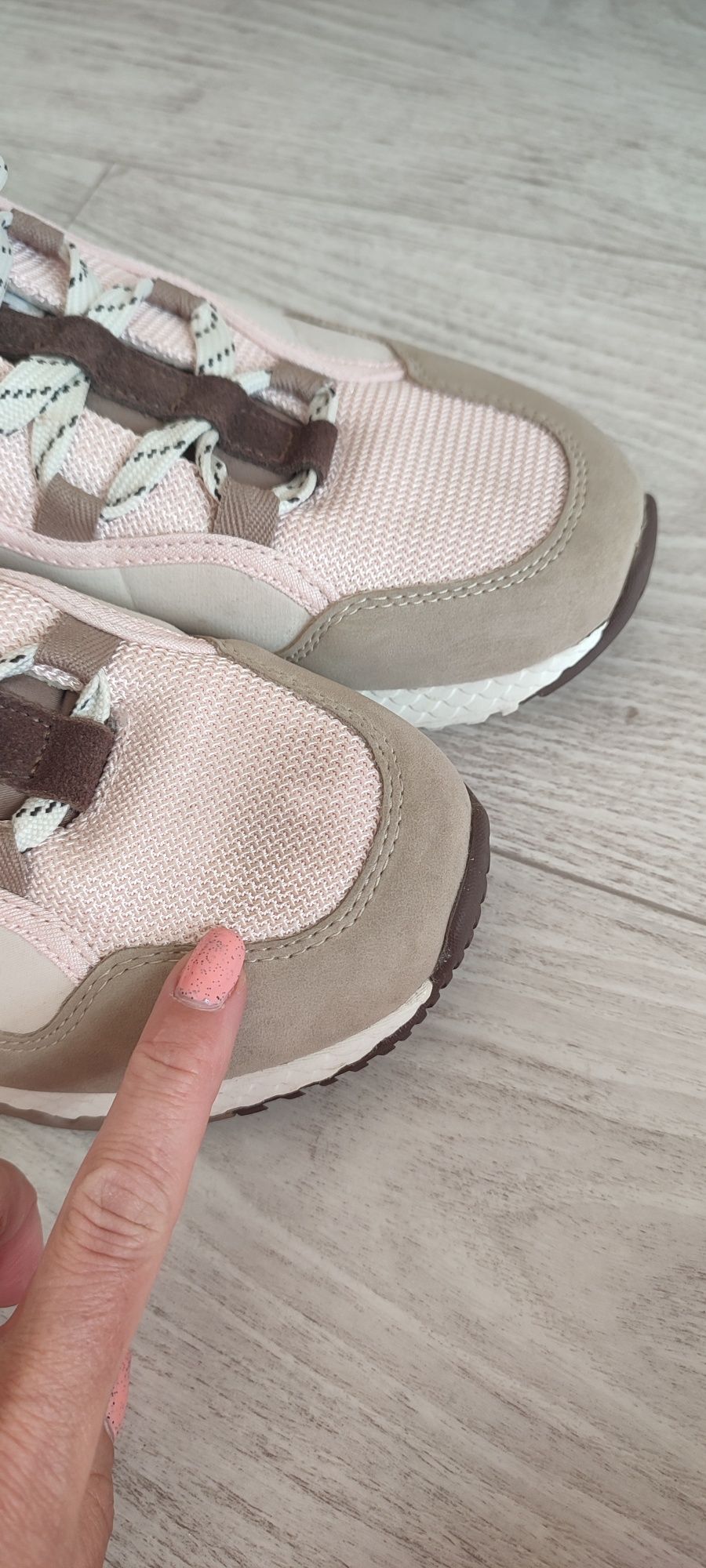 Sneakersy Pepe jeans KoKo Palmer 41 beżowe jasne buty sportowe