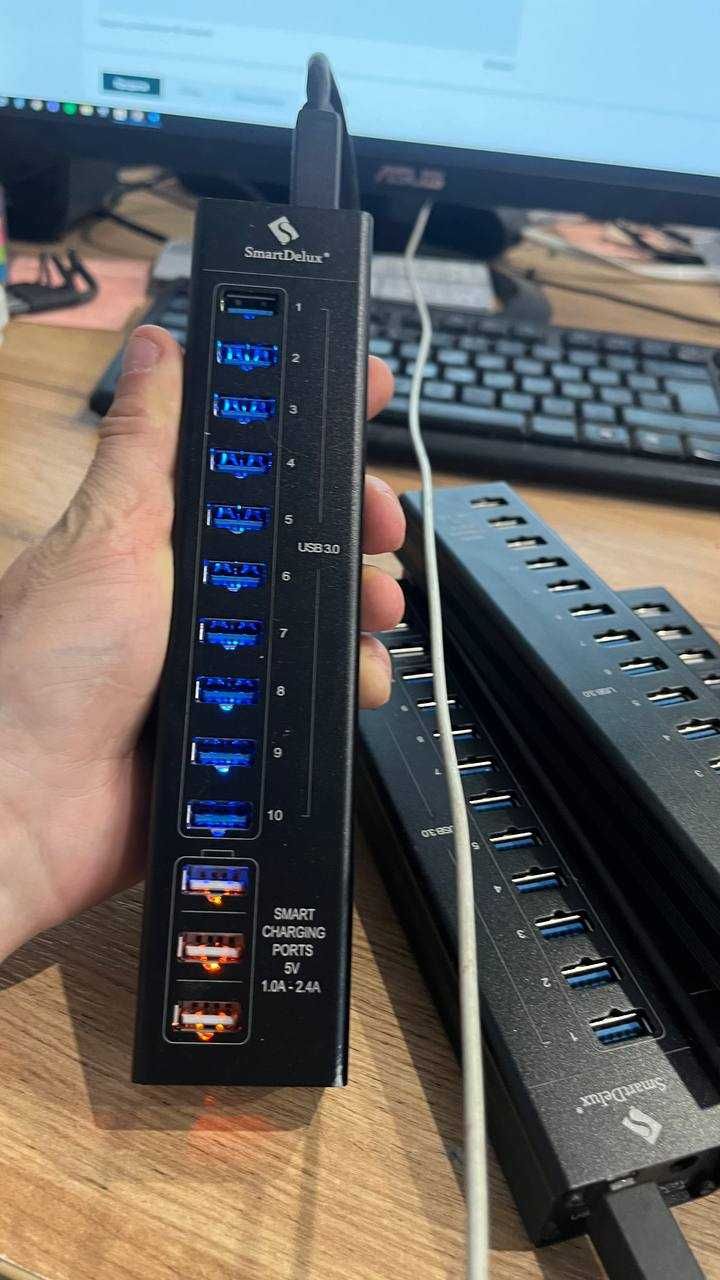USB-хаб SmartDelux на 13 портов USB 3.0 БУ