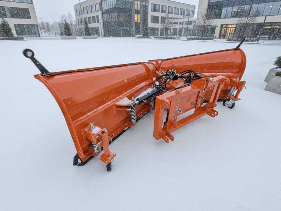 Składany Pług Do Śniegu Komunalny Ciężki Mocowanie 2w1 lub ładowarka