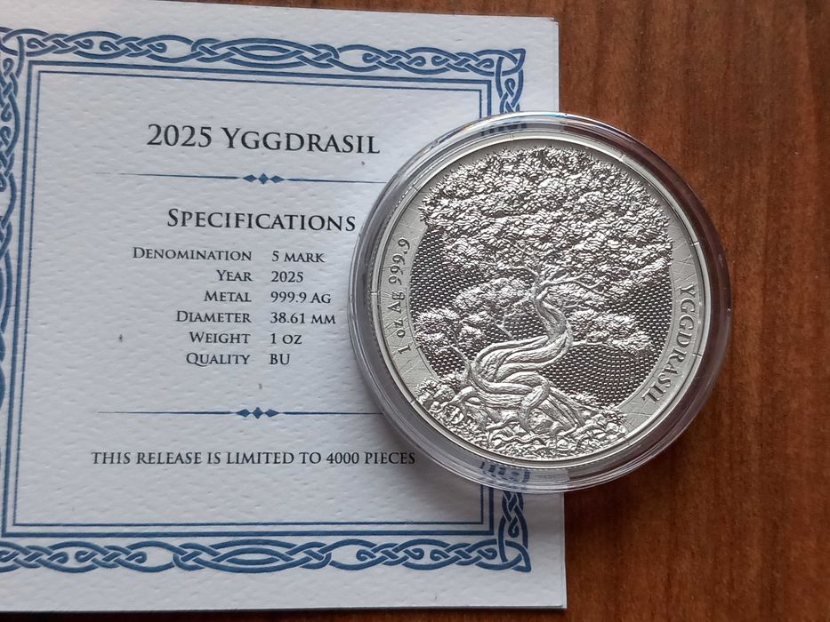 Moeda 1oz "Árvore da Vida " Germania 2025