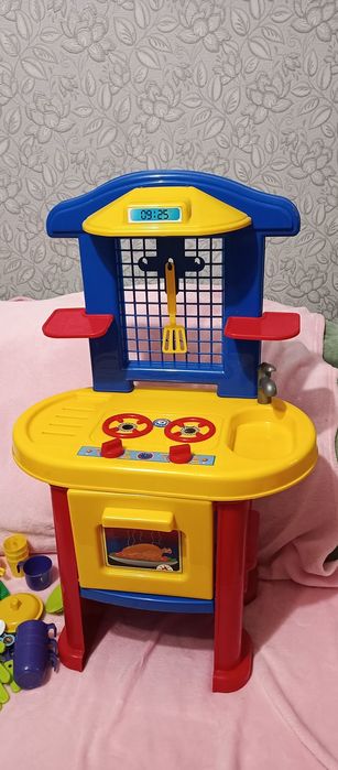 Дитяча ігрова кухня + продукти і посуд