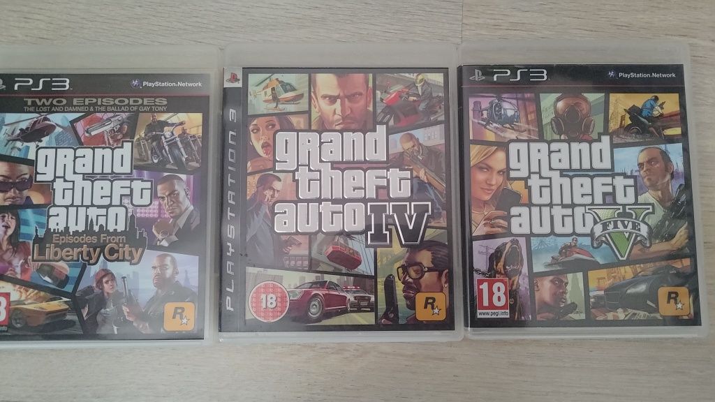 Zestaw Gier na playstation 3 Grand Theft Auto