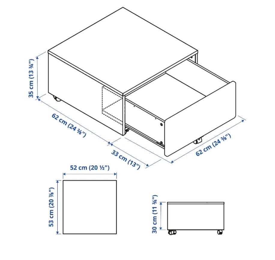 Szafka  pojemnik na kółkach Ikea