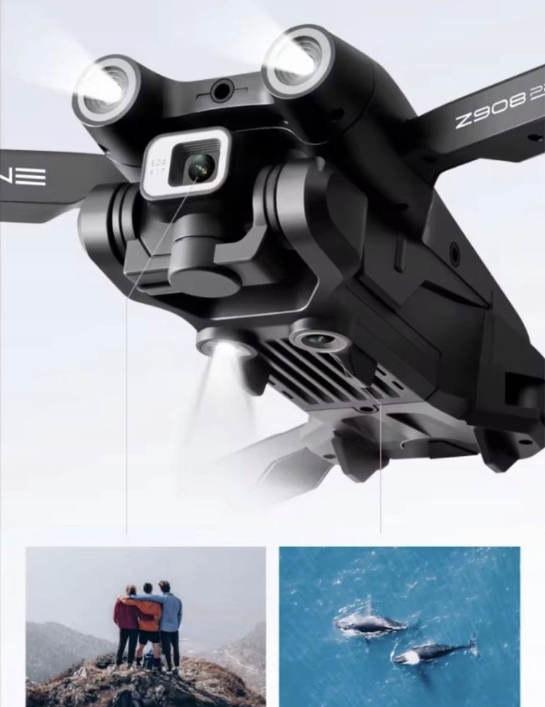 Dron 2 kamery 3 baterie zasieg 300 m WIFI inteligeny