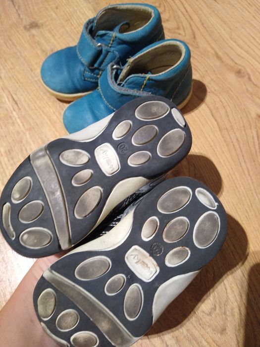 Buty buciki dla chłopca 21 skórzane