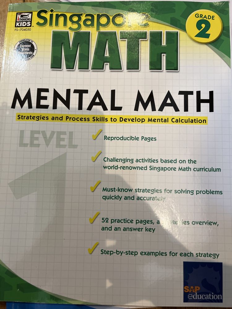 Singapura Math - practice e mental math
