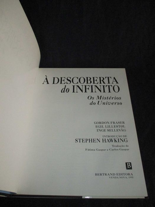Livro À Descoberta do Infinito Gordon Fraser e Egil Lillestol