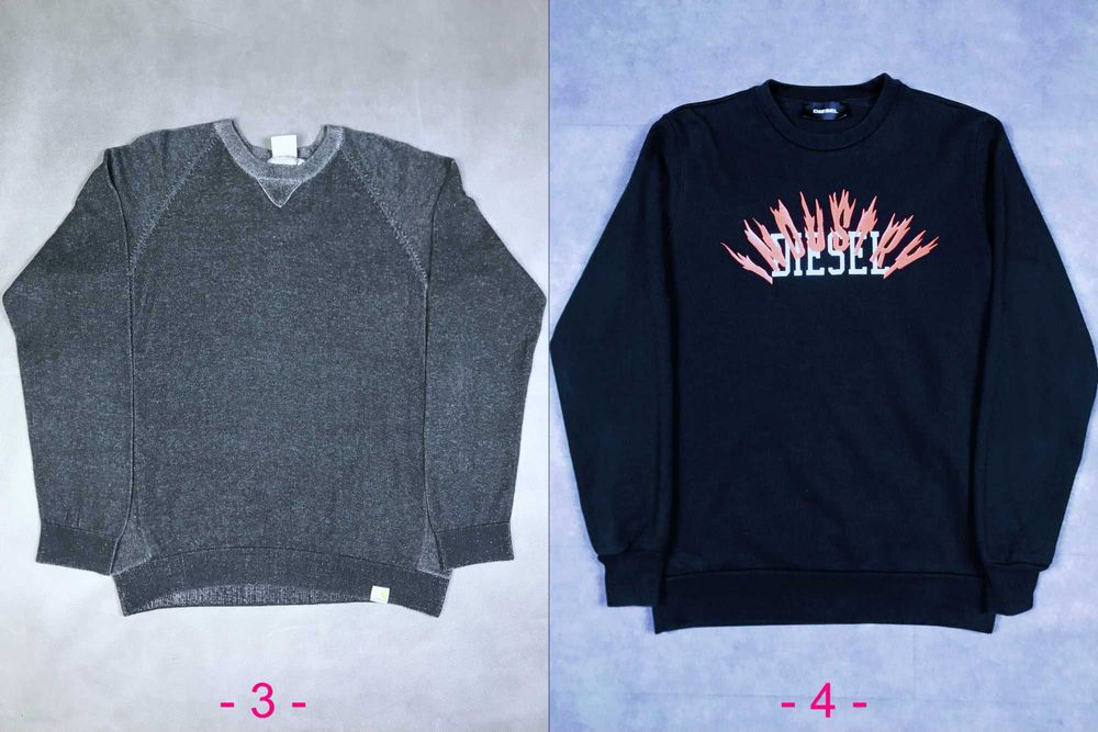 Diesel, Carhartt, Tom Tailor - М - Світшот, Толстовка, Реглан