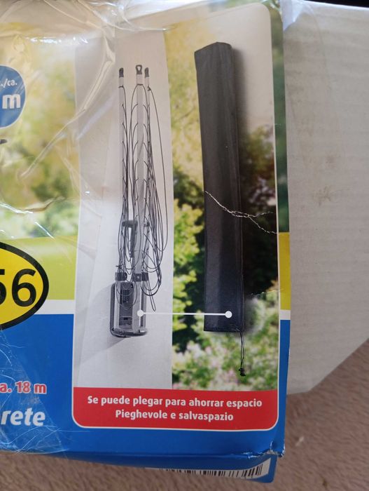 Estendal de parede em alumínio NOVO