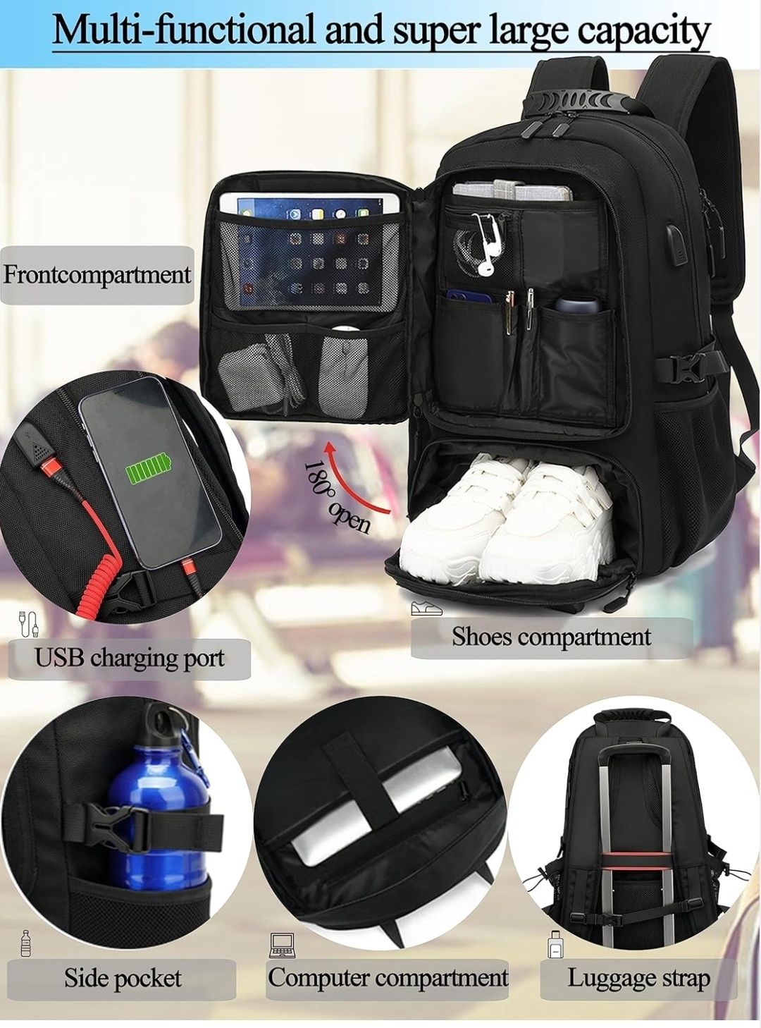 Дорожній рюкзак Heshi 60L