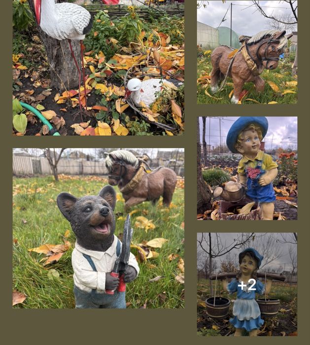 Садові фігури декор скульптури