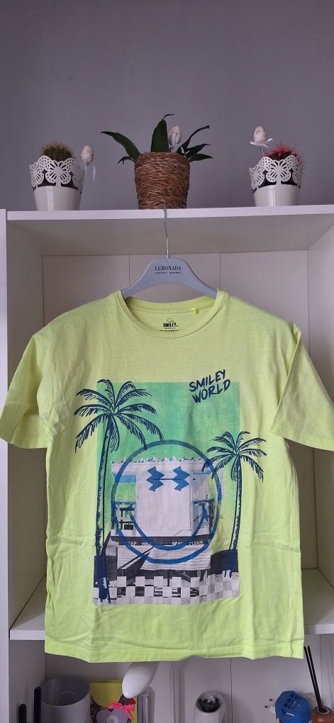T-shirt bluzka z krótkim rękawem dla chłopca rozmiar 152