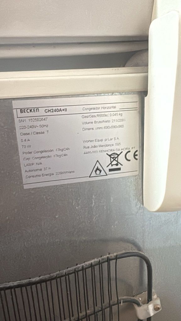 Arca congeladora freezer