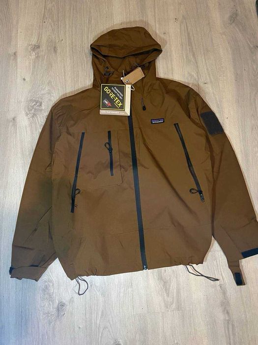 Мужская куртка/ветровка Patagonia Windshadow Parka/Gore-tex коричневая