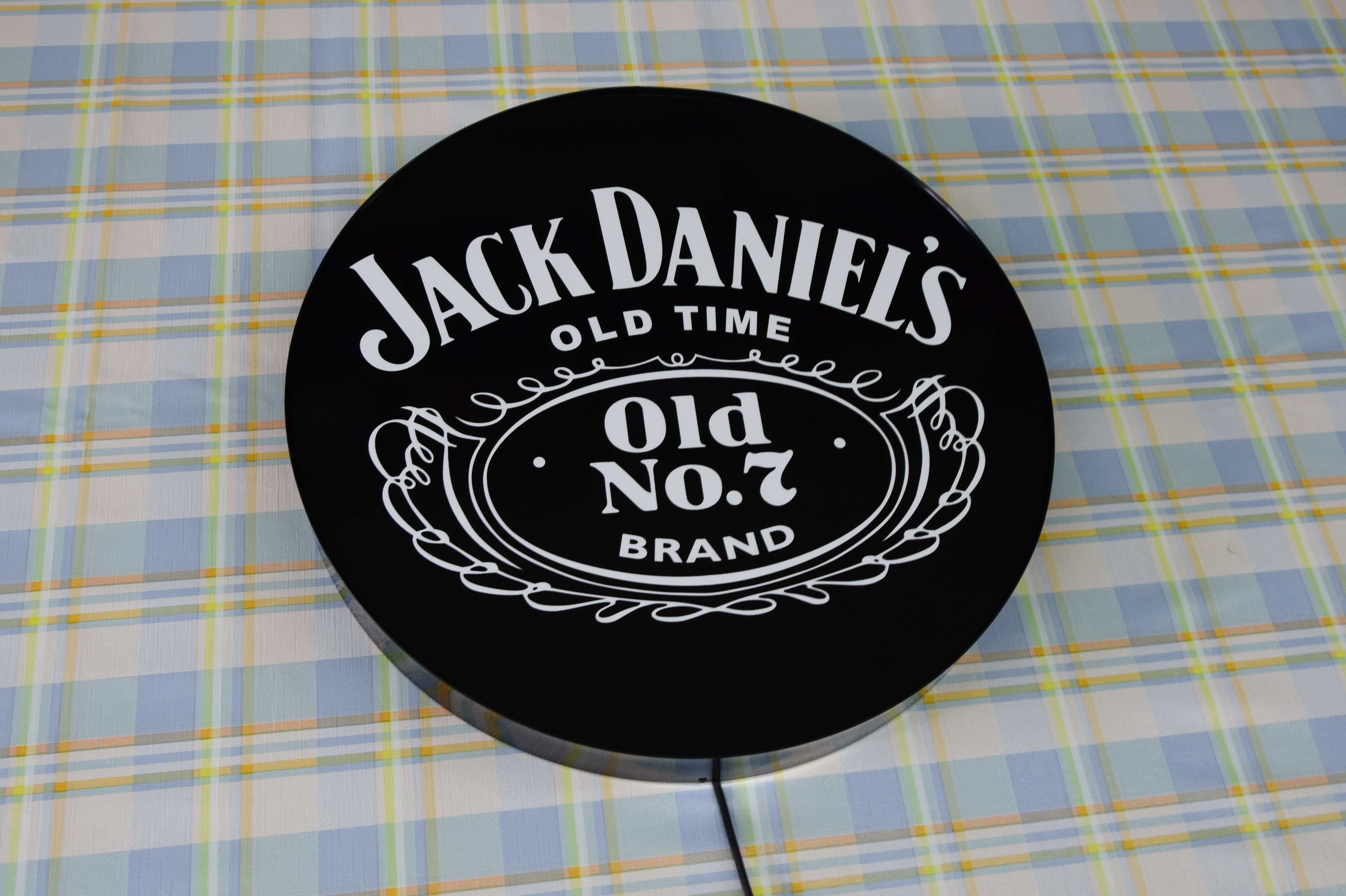 Logo JACK DANIELS, Świecąca Reklama LED, Neon, Szyld, Lampa, Palfon