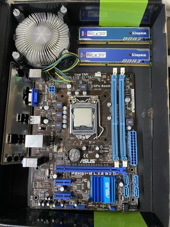 Комплект i7-3770, p8h61-m, 4 gb ddr3