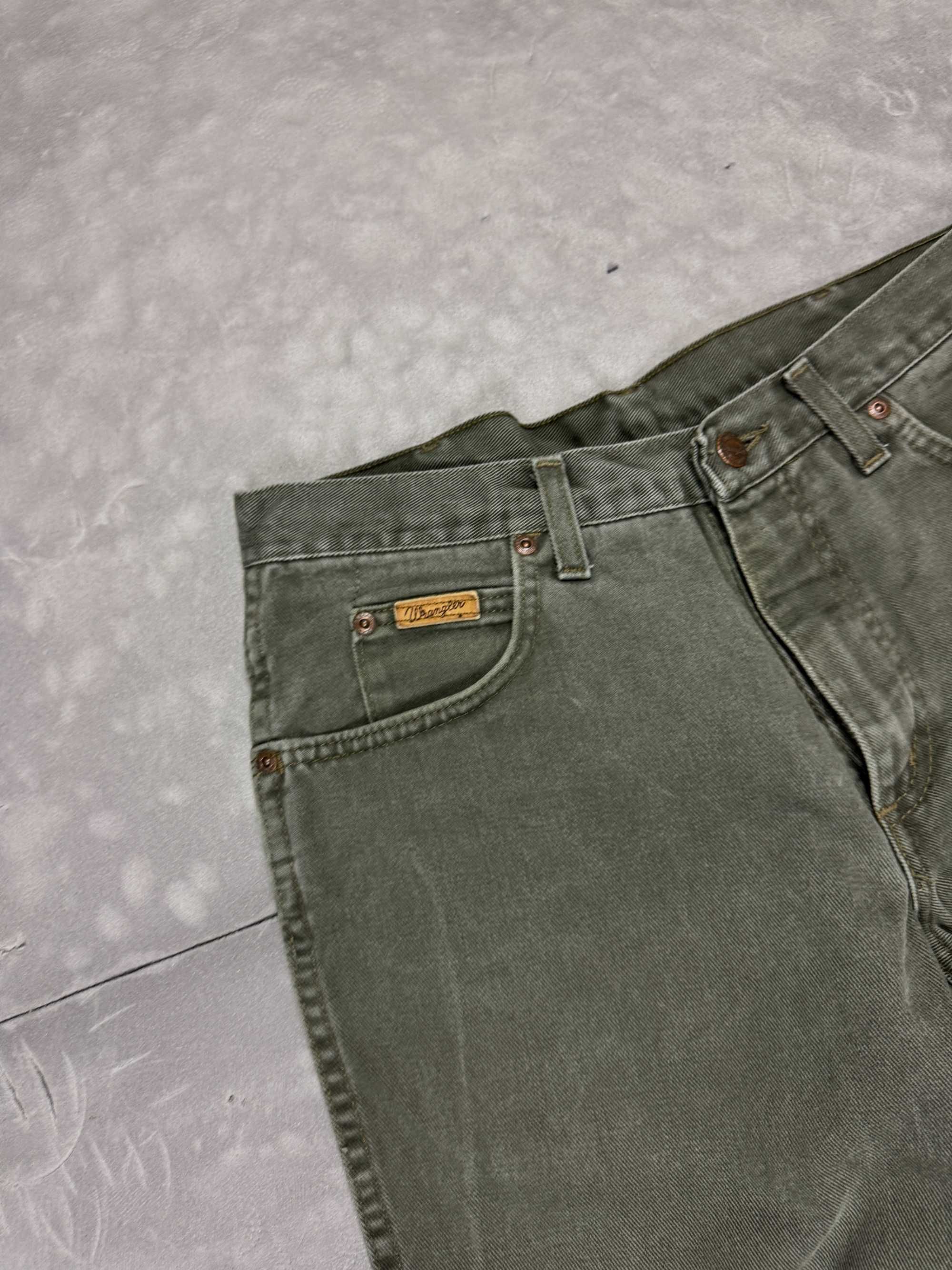 Wrangler washed faded denim spodnie jeansowe streetwear y2k (33×34)