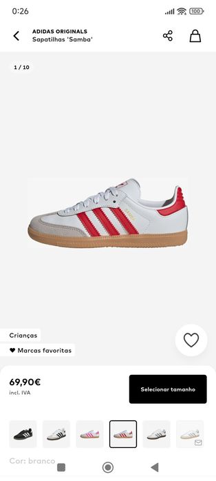 Tênis adidas samba