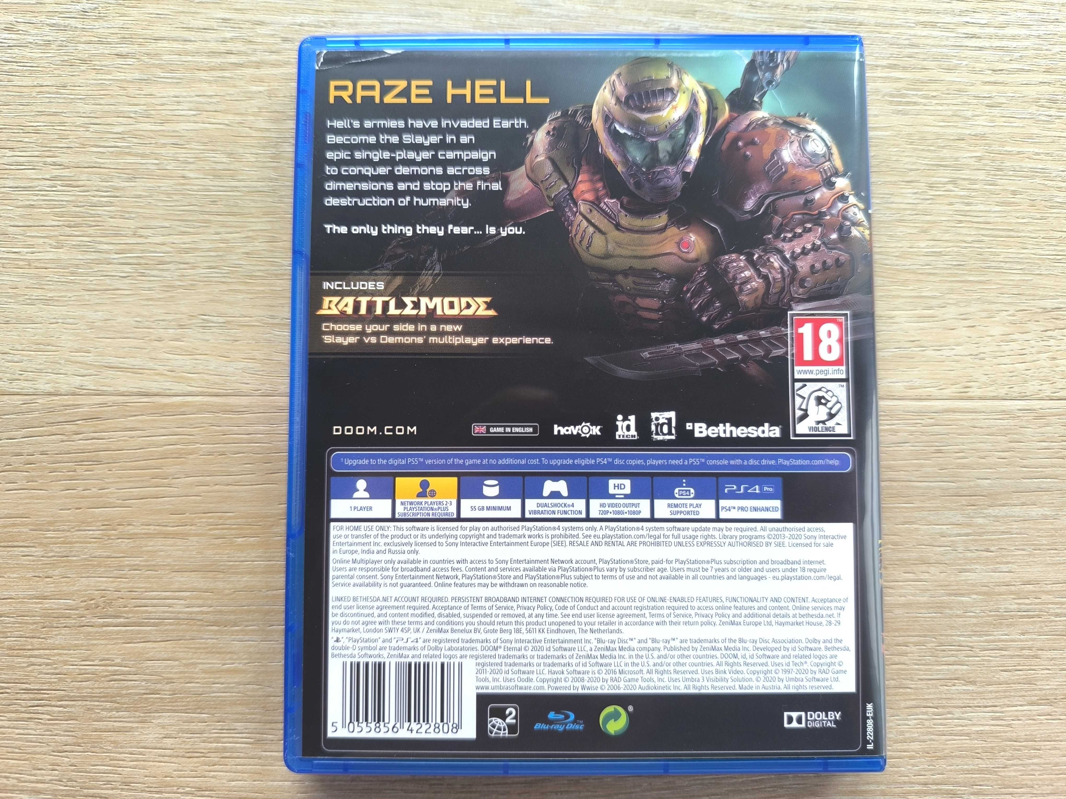 Doom Eternal [PS4] [PS5] (POLSKA WERSJA) + Darmowa Wersja PS5