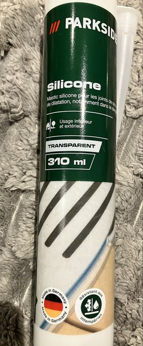 Parkside Silikon transparentny 310 ml – sanitarny / wewn. & zewn.