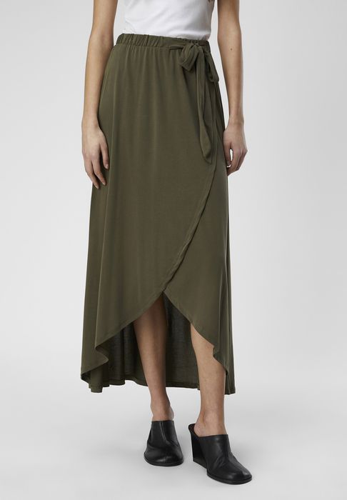 Spódnica asymetryczna khaki Object M