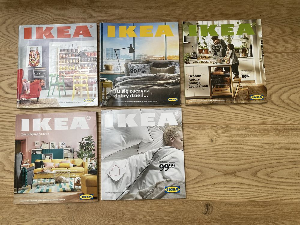 Katalog IKEA roczniki 2014, 2015, 2016, 2018, 2020