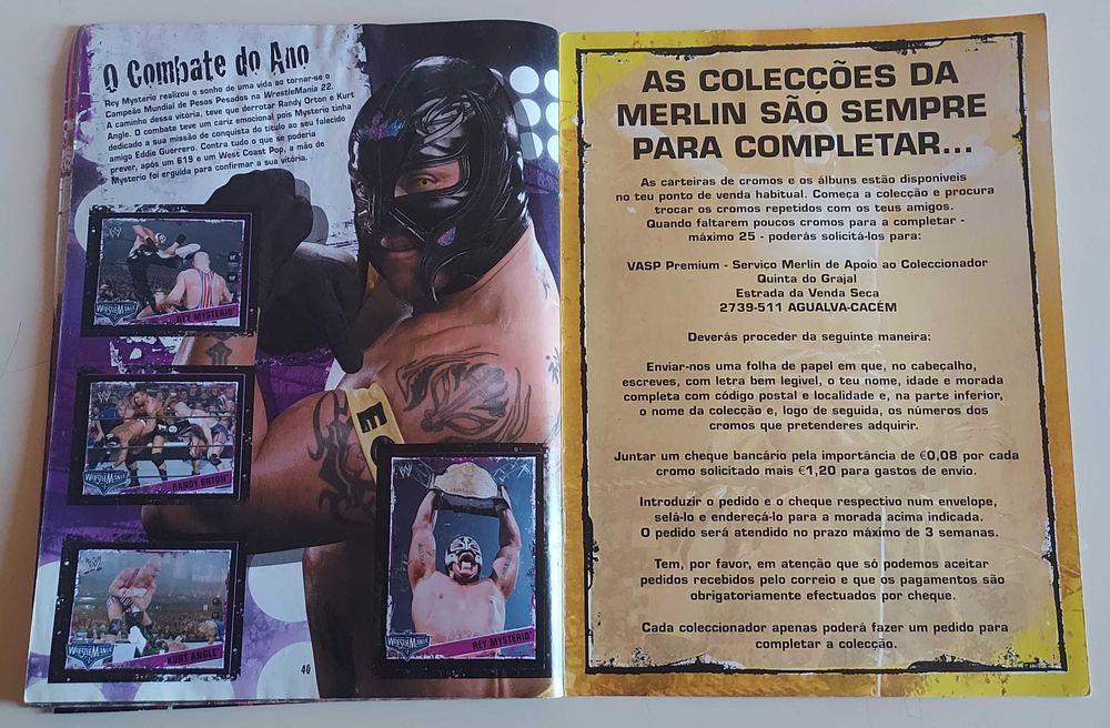 Caderneta WWE CHAMPIONS (2006) (Incompleta)