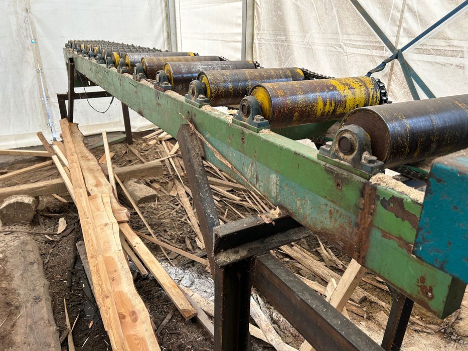 Stół rolkowy ze zrzutem trak , wielopiła ,podajnik