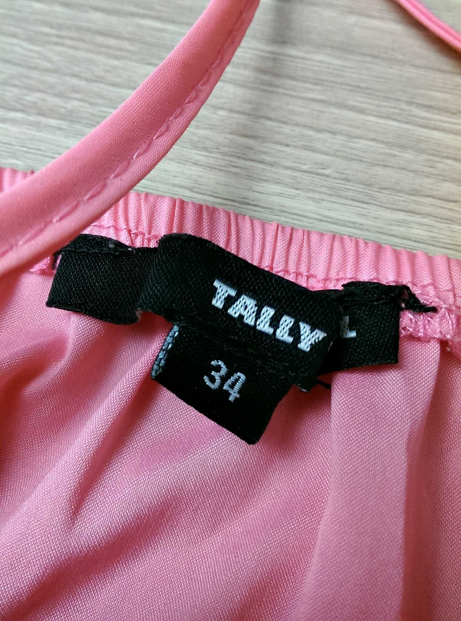 Kostium kombinezon sukienka różowy beżowy Tally Weijl 34