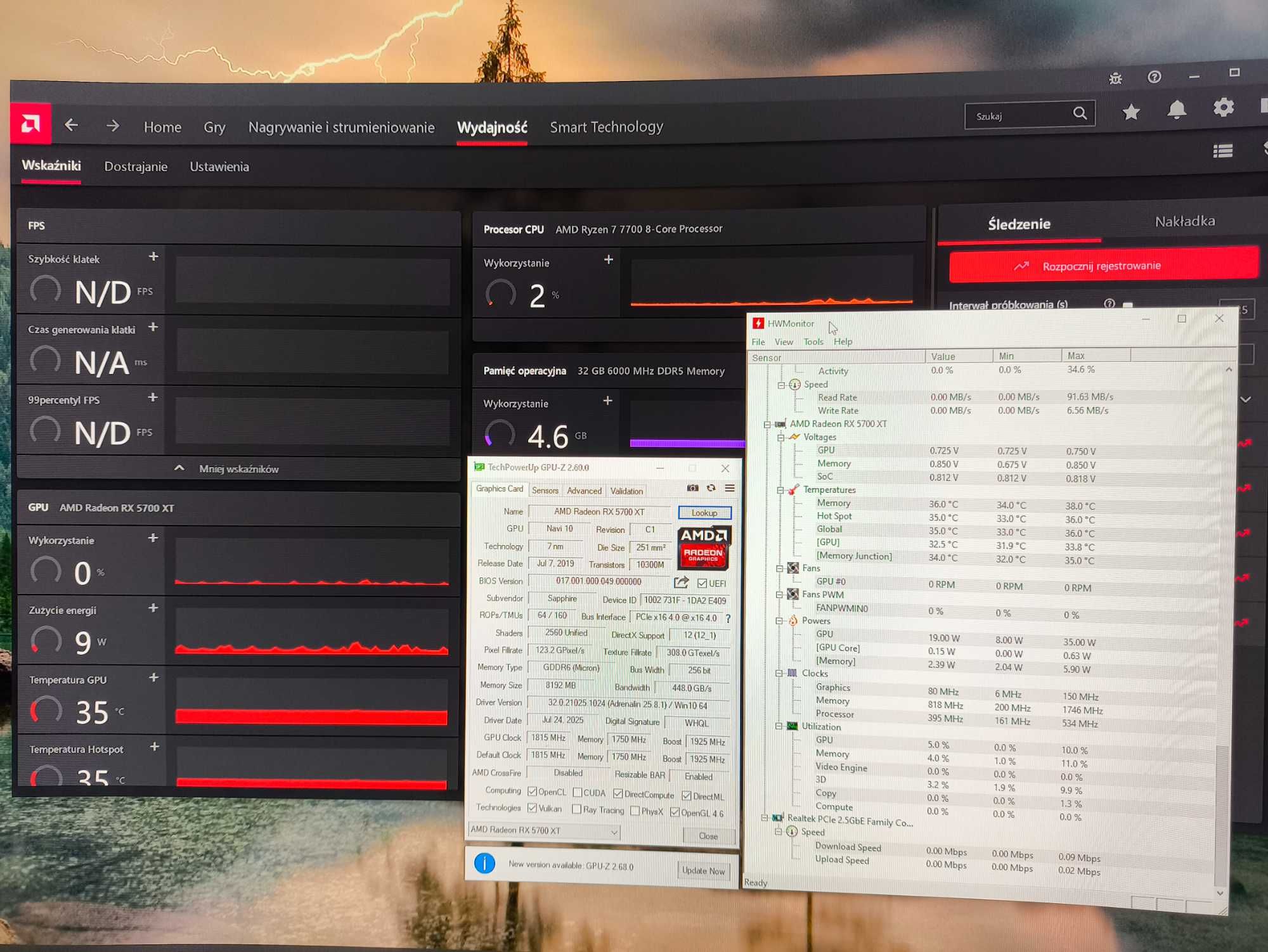 RX 5700 XT Nitro+ OC , plus podpórka Deepcool Argb