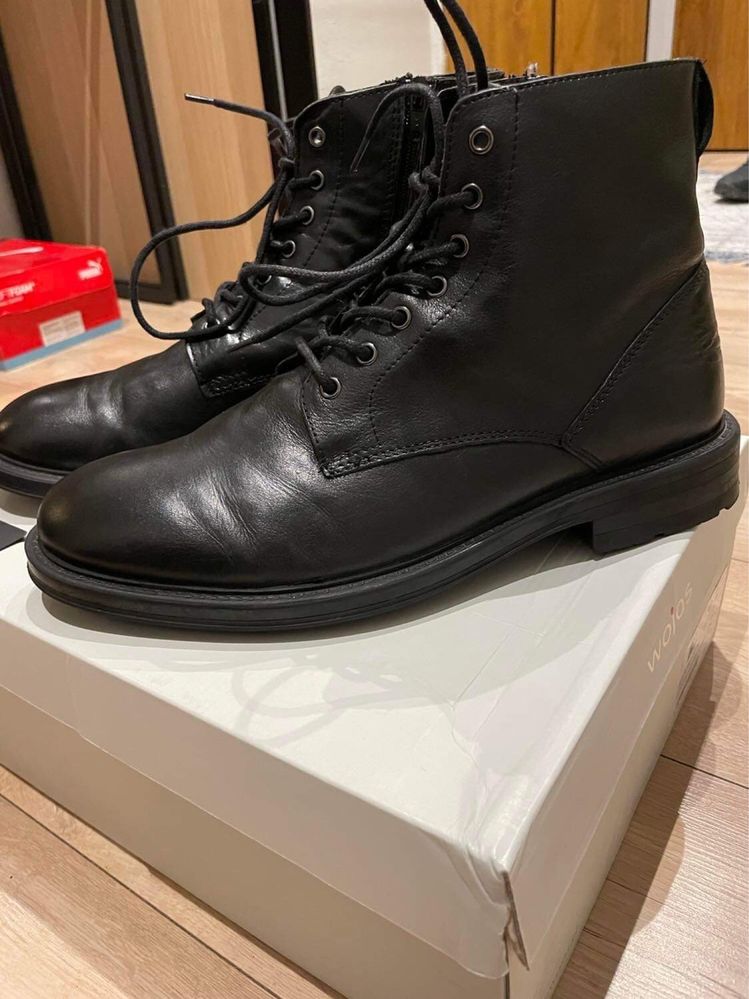 Buty trzewiki WOJAS skórzane