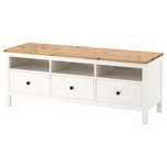 Szafka TV IKEA Hemnes biała/jasnobrązowa r.180x47x57 cm-dostawa gratis