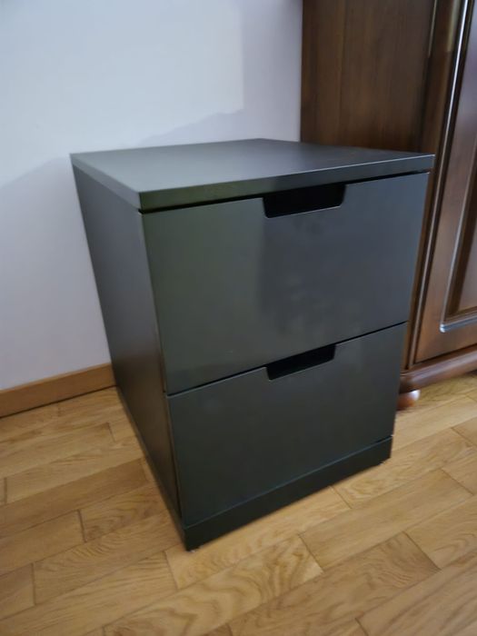 Szafka biurowa z szufladami czarna