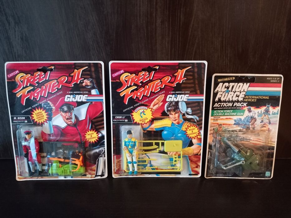 Action Figures 1993/1988 GiJoe/Street Fighter II Bundle *novo*