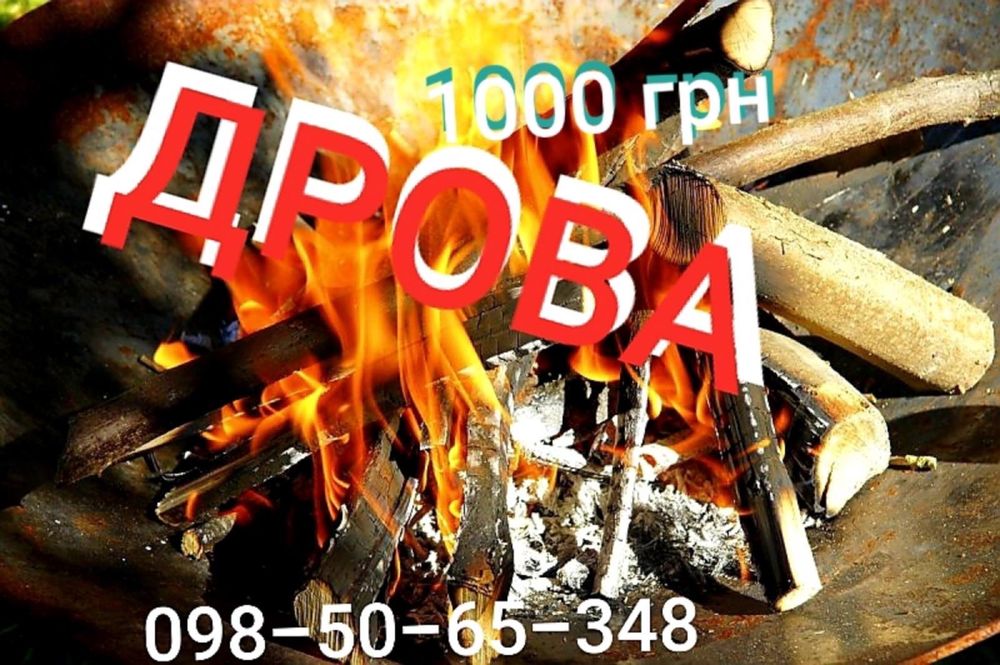 Дрова твёрдых и мягких пород от лесхоза по цене от 1000 грн