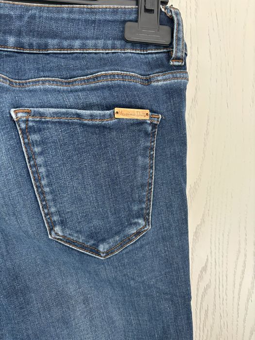 Jeansowe spodnie rurki massimo dutti uniwersalne