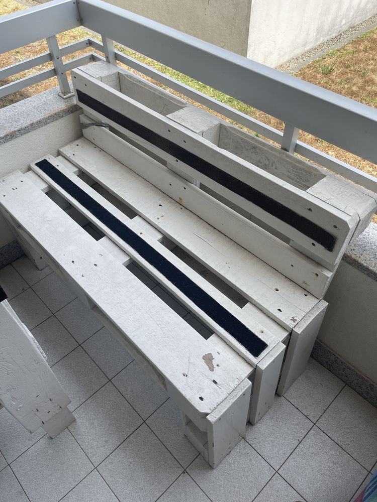 Mesa e banco de paletes
