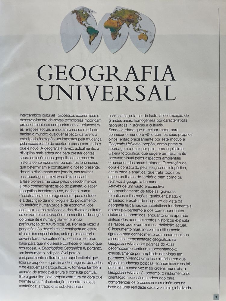 Geografia Universal - nr 1 - Europa Ocidental -Grande Atlas do Sec.XXI