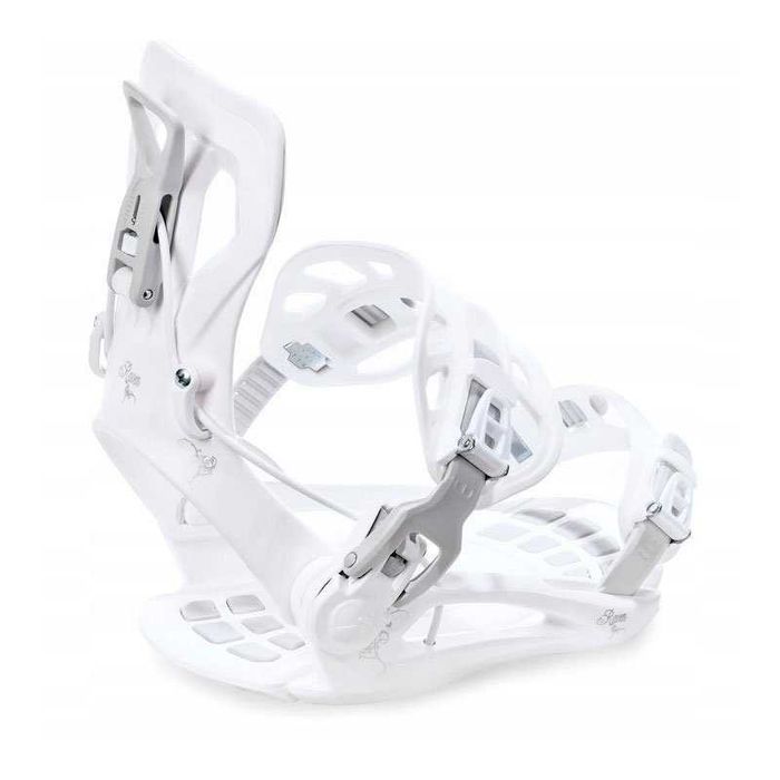 Szybkie wiązania snowboardowe Raven FT360 White, roz. M (39-42)