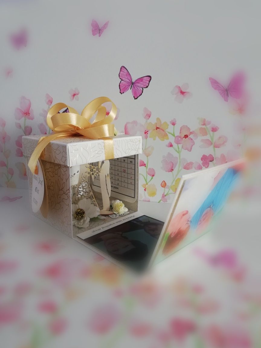 Exploding box, pudełko na rocznicę ślubu